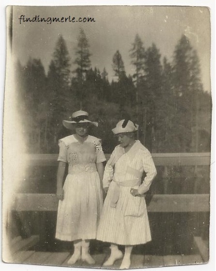 Hazel and Lalla_July 1917_Point Defiance Park