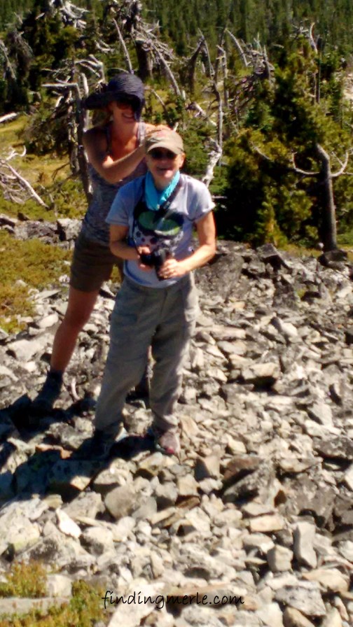 mt henry_jessie spotting mel as was quite windy