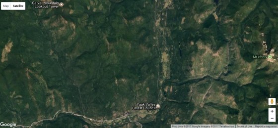 Yaak and Mt Henry map