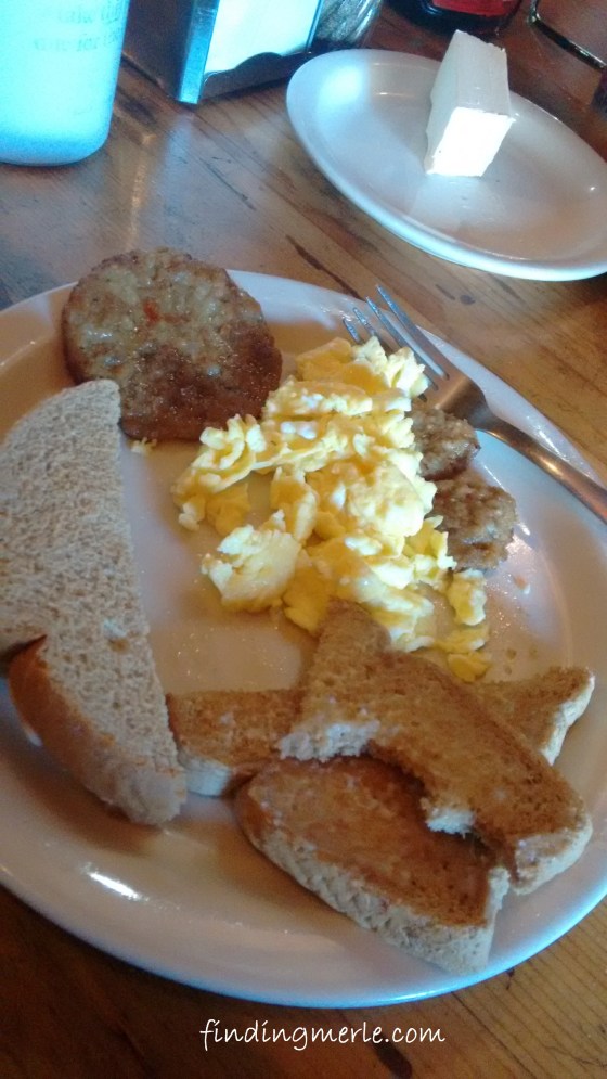 Yaak breakfast at the Dirty Shame