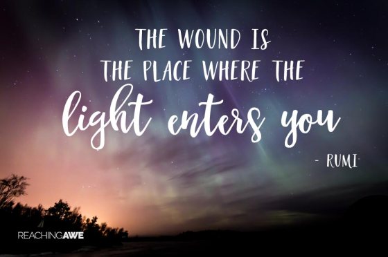 meme_the wound and light_rumi